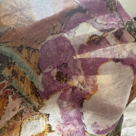 🌺 Vintage Floral Bagg Button-Down Shirt– Size M (Fits S–L) - Picture 6 of 6